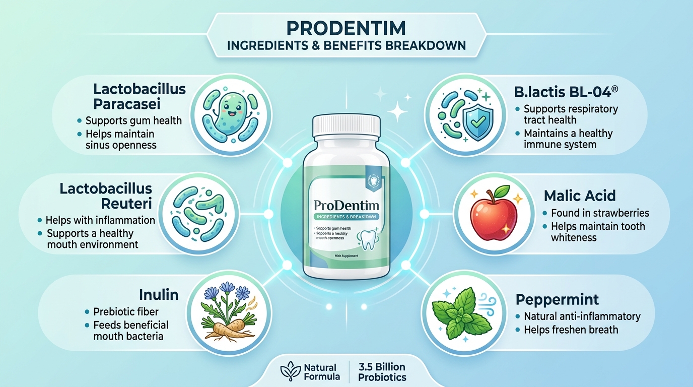 ProDentim ingredients complete analysis 2026