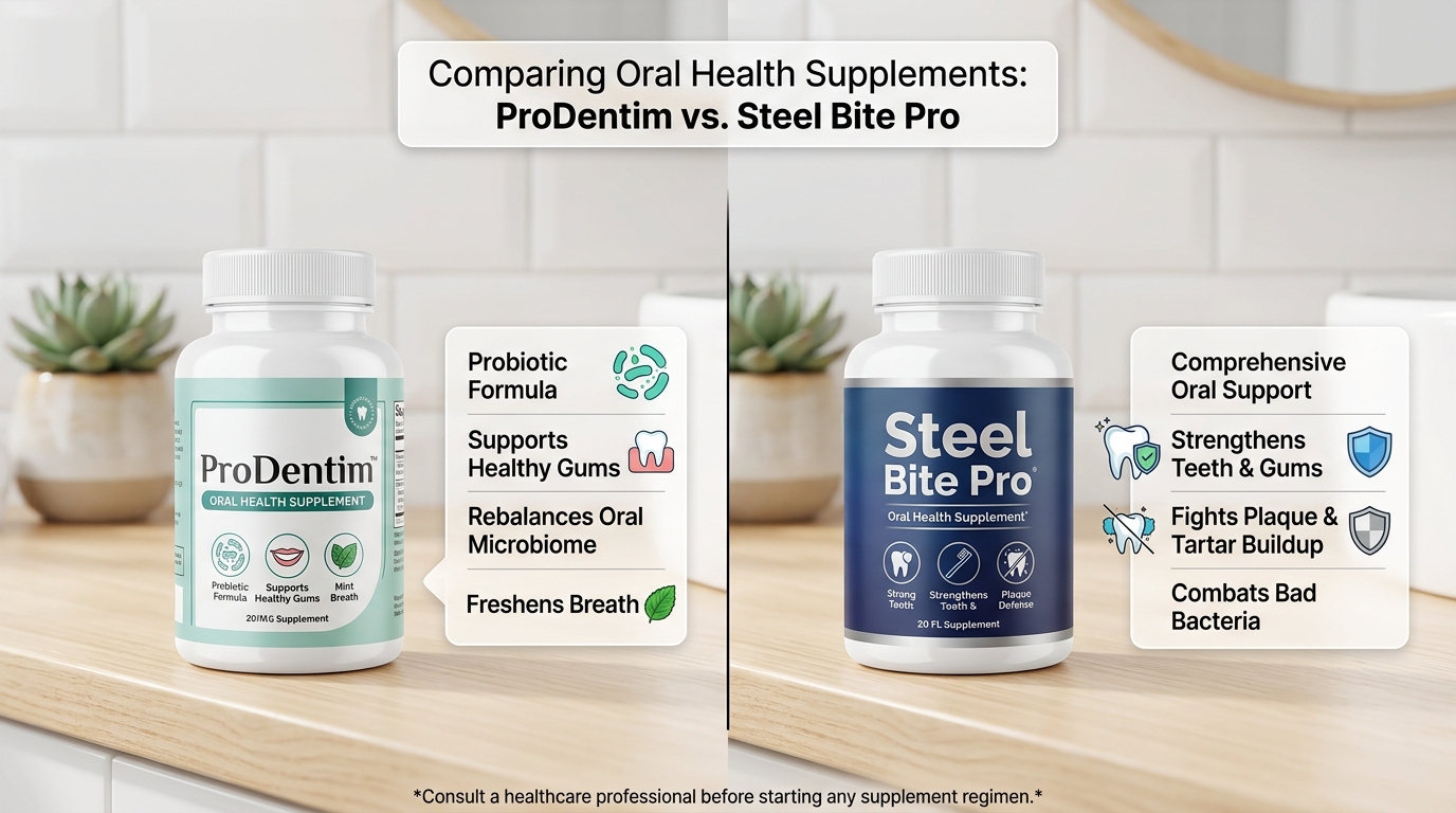 ProDentim vs Steel Bite Pro comparison 2026